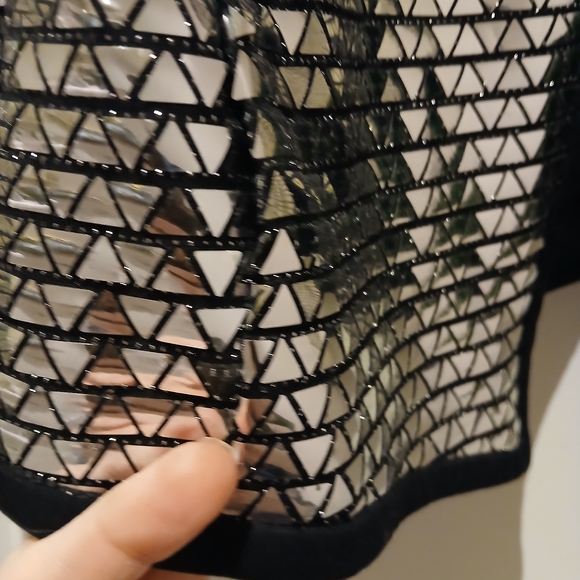 Zara Metallic Silver Blazer and Shorts Set - Picture 9 of 14